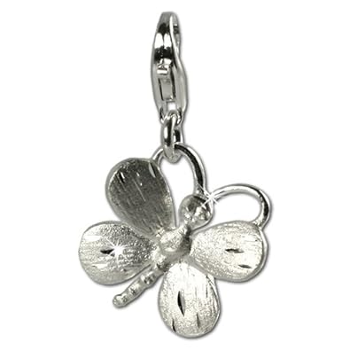 Cheap Girls Jewelry SilberDream Charm butterfly, frosted 925 Sterling Silver Charms Pendant with Lobster Clasp for Charms Bracelet, Necklace or Charms Carrier FC503 For Sale