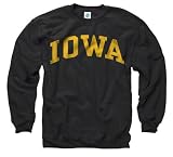 Iowa Hawkeyes Black Arch Crewneck Sweatshirt