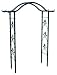 Achla Designs Torii Wrought Iron Outdoor Garden Arbor Image