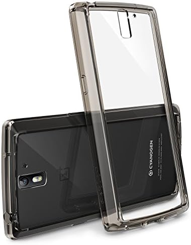 [Free Screen Protector] OnePlus One Case - Ringke FUSION Case [Drop Protection][SMOKE BLACK] Shock Absorption Bumper Premium Hard Case for OnePlus One - Eco/DIY Package