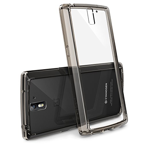 [Free Screen Protector] OnePlus One Case - Ringke FUSION Case [Drop Protection][SMOKE BLACK] Shock Absorption Bumper Premium Hard Case for OnePlus One - Eco/DIY Package