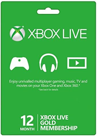 Microsoft Xbox LIVE 12 Month Gold Membership
