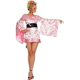 2 Pc. Chinese Geisha Girl Costume 83248 (PINK,LARGE)