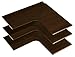 Easy Track RS3003-TON 3 Count Closet Corner Shelf Pack, 29-7/8-Inch, Truffle
