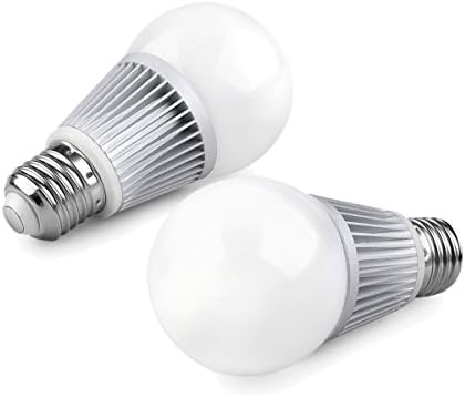 (Pack of 2, Daylight)Zhuy 7w E26 LED Bulbs, 12 Volt, Round Shape, 40w Equivalent, Solar Powered LED Bulbs, Off Grid LED Bulbs