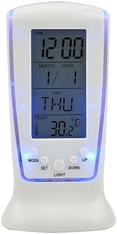 Large Screen Clock Dimmable LCD Display for Elderly People, Offices, Conference Rooms, Lobbies and School Classrooms - Huge 4.3In Alarm Clocks
