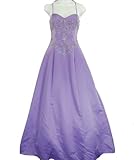 IMAGE OF Roberta Halter Style Formal Gown Lilac 5