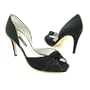 CAPARROS Adriana Black Heels Slides Shoes Womens Size 8