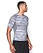Under Armour Men's HeatGear Armour Printed Short Sleeve Compression Shirt, Steel (035)/Black, Small
