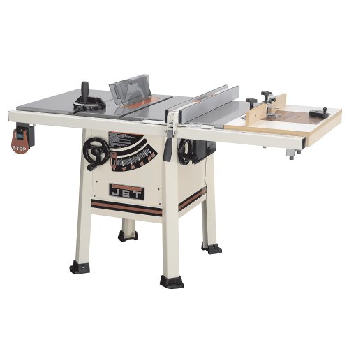 Jet 10 in. ProShop Contractor Style Tablesaw with 2 Cast Iron Wings