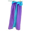 Sarah's Silks Reversible Turquoise and Purple Cape