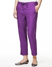 Pure Linen Peg Leg Trousers