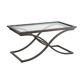 Vogue Cocktail Table - Copper/ Black by Homevisions