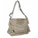 Cowgirl Up Property of Rodeo Dept. Foiled Logo Messenger Bag - Vanilla, Black, Chocol...