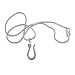 Snake Pendant with Chain Silver Jewelry 2 inches
