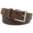 Joseph Abboud Mens Luxury Leather Woven Belt