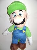 Nintendo Mario Bros. Luigi Large Plush Backpack 18 inches - Plush Doll with double straps on the back