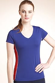 Active Performance Short Sleeve Colour Block T Shirt