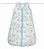 aden + anais (エイデンアンドアネイ) 【日本正規品】 モスリンコットン 厚手スリーパー star bright - blue dots cozy sleeping bag - small
