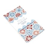 Coral Folk Print Handkerchief