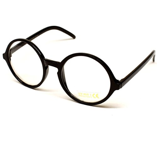 E22-vp Round Clear Lens Eyeglasses