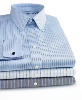 Tommy Hilfiger Black and Blue Dress Shirts