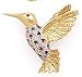 14K Mc and Diamond HummingbiRound Pin D.05 Mc.35, H-1 W-1