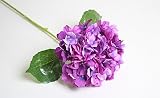 Wispun あじさい　紫陽花　造花　梅雨　飾り　七色選択可能 (濃い紫)