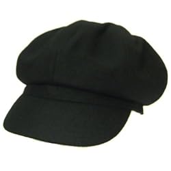 New Wool Newsboy Gatsby Paperboy Cabbie Driver Beret Hat Black Medium Large