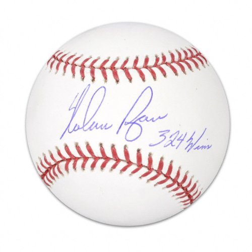 Nolan Ryan Autographed Baseball | Details: 324 Wins Inscription