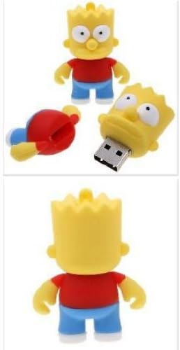 Simpsons Bart 8 GB USB LED Flash 2.0 Memory Drive Stick Pen/Thumb/Car SH 02 Free Shipping
