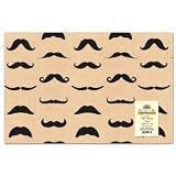Accoutrements Mustache Gift Wrap Paper - 2 Sheets