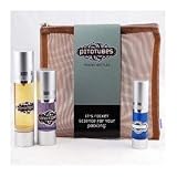Pitotubes High-Tech Airless Sealed Tight Refillable Travel 6 Bottles Set-Cocoa