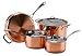 Le Cuivre Copper Try-Ply 7-Piece Cookware Set - Mirror Finish