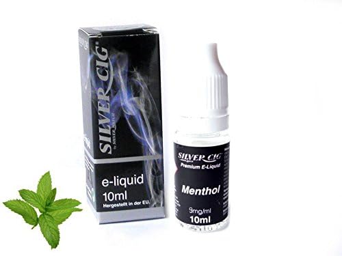 Liquid, Menthol, 10ml, 9mg/ml nicotine, SilverCig