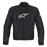 Alpinestars T-RC-1 Air-Flo Men's Textile Sports Bike Racing Motorcycle Jacket - Black / Large