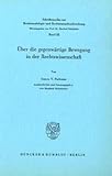 Ueber die gegenwaertige Bewegung in der Rechtswissenschaft