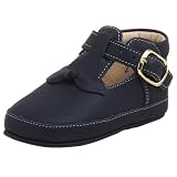 Kid Express Infant/Toddler Lil' Tee T-Strap Shoe,Navy Nubuck,0 M US Infant