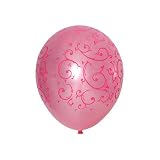 Filigree and Hearts Balloons - Pearl Pink