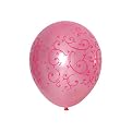 Filigree and Hearts Balloons - Pearl Pink