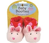 Baby Booties with Rattle Toes - Bunnies