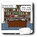 Rich Diesslins Funny Religious Light Cartoons - Pastor Prepares for His New Church - Mouse Pads
