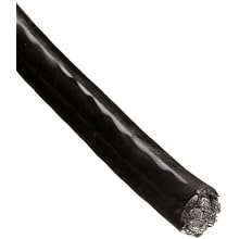 Stainless Steel 302/304 Wire Rope, Vinyl Coated, 7x19 Strand Core, Black