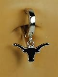 TUMMYTOYS NAVEL RING SILVER UNIVERSITY OF TEXAS NCAA