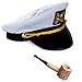 Tigerdoe Yacht Captain Hat with Corn Cob Pipe Captain & Sailor Costume