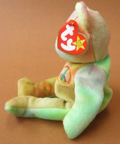 Multi-color Hippy Peace Bear Plush Toy Stuffed Animal