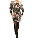 Blue Banana Black Newspaper Print Dress