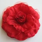 Large Satin Wedding Rose Red