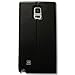 Galaxy Note 4 Case,Window View with Invisible Magnetic Closure Flip Leather Cover Folio Case Stand Card Holder Slot for Samsung Galaxy Note 4 (Black)