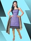 Kalazone Blue Cotton Dress Material D5834